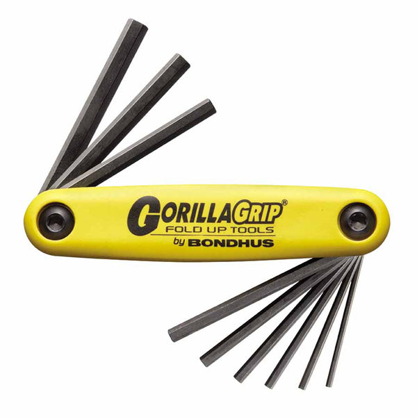 GorillaGrip Fold-Up, 5 per Fold-Up, Hex Tip, Inch, 3/16 in to 3/8 in 116-12585