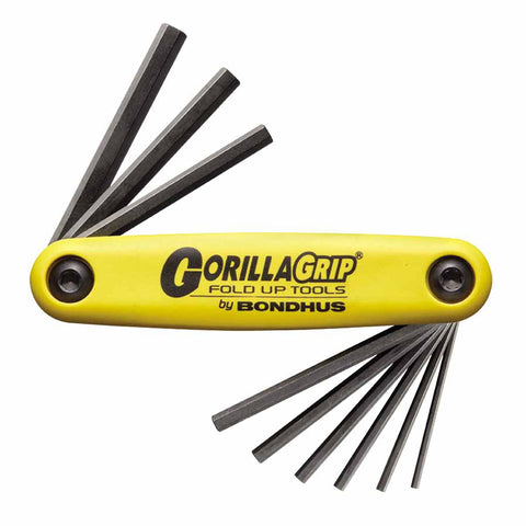 GorillaGrip Fold-Up, 5 per Fold-Up, Hex Tip, Inch, 3/16 in to 3/8 in 116-12585