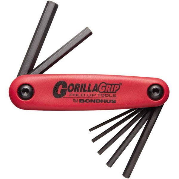 GorillaGrip Fold-Ups, 7 per fold-up, Hex Tip, Metric, 2-8 mm 116-12587