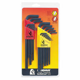 Hex L-Wrench Combination Set, 22 per Set, Hex Tip, Inch/Metric 116-22199