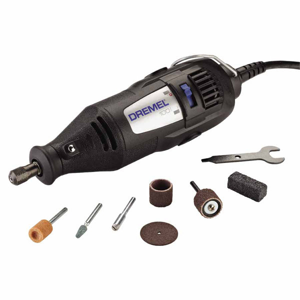 100 Series Rotary Tools, 1-Speed, 35,000 rpm, (7) Assorted Accessories 114-100-N/7