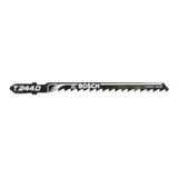 High Carbon Steel Jigsaw Blades, 4 in, 6 TPI, Side Set & Ground 114-T244D