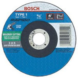 Thin Cutting/Rapido Type 1A (ISO 41) Wheels, 5", 7/8 in Arbor, AS60INOX-BF Grit 114-TCW1S500
