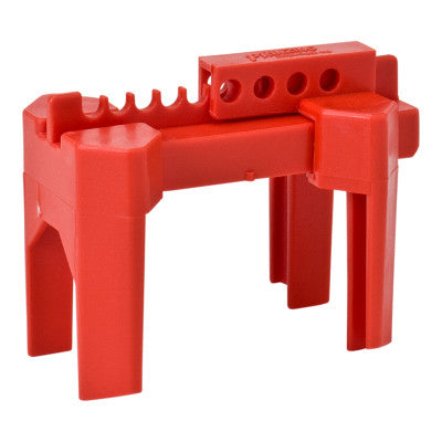 4-Legged Ball Valve Lockout, 0.313 in Diameter Shackle, 3.05 in W x 5.31 in D x 4.07 in H, Red 262-BS07A-RD
