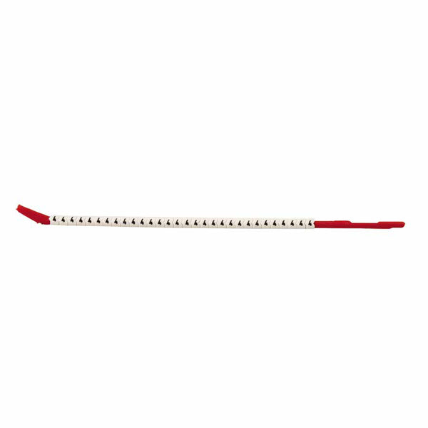Clip Sleeve Wire Markers, 3 in x 8 1/2 in, "5", Black on White 262-SCN10-5