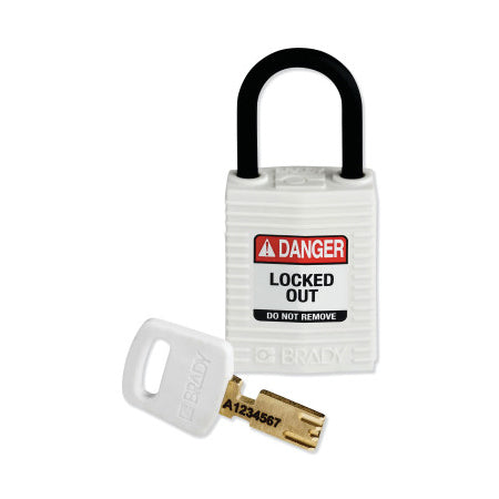 SafeKey Compact Nylon Lockout Padlocks 262-CPT-WHT-25PL-KD