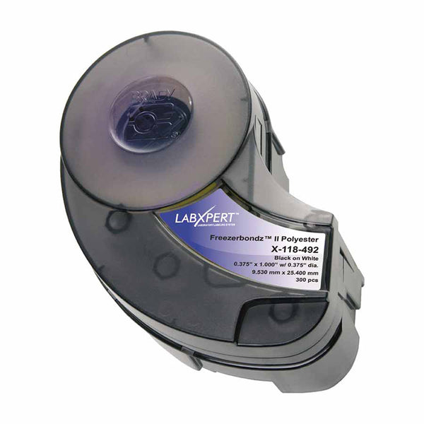 LABXPERT Freezerbondz II Labels, 1 in, Black on White 262-X-118-492