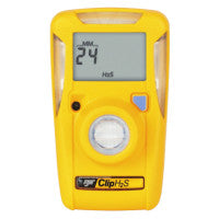 Clip Single-Gas Detector, Hydrogen Sulfide, Surecell, 10-15 ppm Alarm Setting 126-BWC2-H