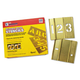 15 Piece Single Number Set, Brass, 3 in 337-10013