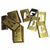 33 Piece Single Letter Sets, Brass, 4 in 337-10034