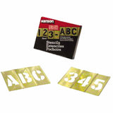 Brass Stencil Letter & Number Sets, Brass, 3 in 337-10073