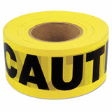 Barricade Tape, 3 in x 1000 ft, Yellow, Caution 337-16000
