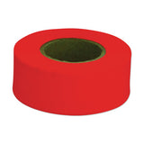 Flagging Tape, 1-3/16 in W x 150 ft L, Fluorescent Orange 337-17000