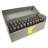 Standard Steel Hand Stamp Set, 1/4 in, Letter and Number Set 337-20626