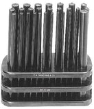 Punch Sets, Transfer Punch Set, Round, English, 28 Punches 3/23 in to 19/64 in 565-K-358