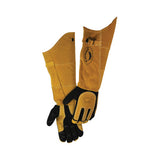 1878 21-in FR Insulated MIG/Stick Welding Gloves, Deerskin/Boarhide, Tan/Black 607-1878-5