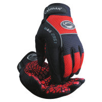 Silicon Grip Gloves, Medium, Red/Black 607-2951-M