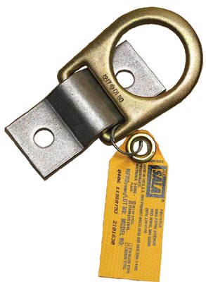 D-Ring Anchor Plates, two 1/2 in dia attachment holes, D-Ring, Perm Bolt/Weld 098-2101630