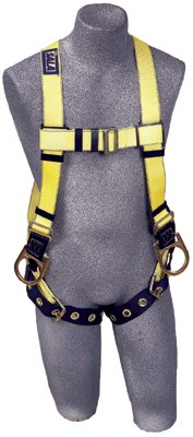 Delta Vest Style Positioning Harness,Back & Side D-Rings, Tongue Buckle Legs,Unv 098-1102008