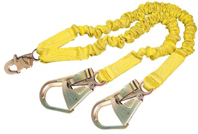 ShockWave2 100% Shock Absorbing Lanyard, 6 ft, Self-Locking Snap, 310 lb 098-1244412