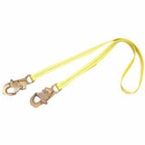 Web Lanyard, 6 ft, Double Locking Snaps Connection, 1 Leg 098-1231106