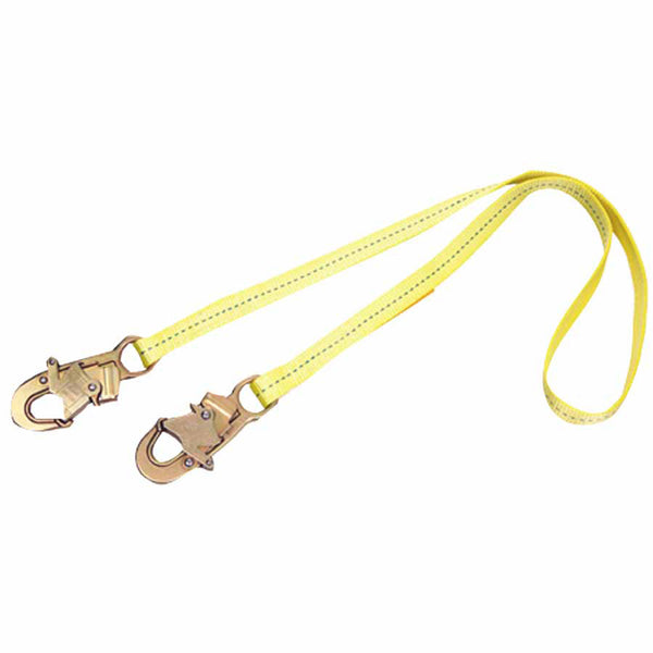 Web Lanyard, 6 ft, Double Locking Snaps Connection, 1 Leg 098-1231106