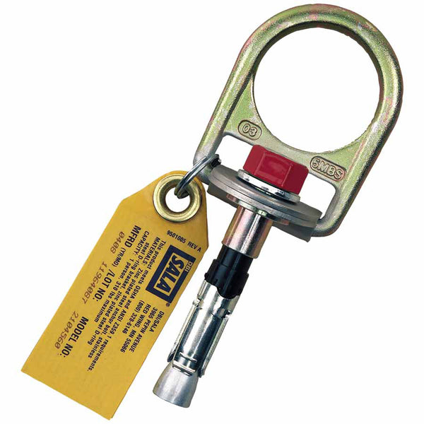 Concrete D-Ring Anchors, 3", Swivel DRing, for 11/16", 18 mm, 3/4" Concrete Hole 098-2104560