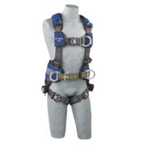ExoFit X300 Comfort Construction Climbing/Positioning Safety Harness, Bk/Fr/Hip D-Rings, XL, Auto-Lock QC/Revolver 098-1113160