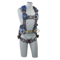 ExoFit X300 Comfort Construction Climbing/Positioning Safety Harness, Bk/Fr/Hip D-Rings, XL, Auto-Lock QC/Revolver 098-1113160