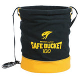 Python Safety Spill Control Bucket, Carabiner Connection, 100lb Cap,Black/Yellow 098-1500133