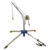 Confined Space Rescue Davit System, 2-Piece, Aluminum, 1/4 in Winch Lifeline Rope, 350 lb Load Capacity 098-8302500