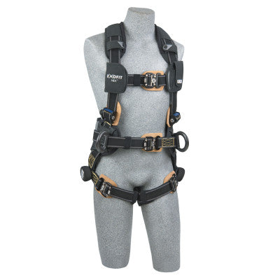 ExoFit NEX Arc Flash Construction Style Positioning Harnesses, 2 D-Rings, Lg, QC 098-1113317