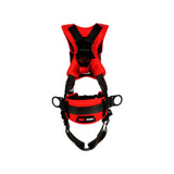 Protecta Construction Style Positioning Harness, Comfort, D-Rings, Leg Buckles, SLR Adaptor, Med/Lg, Pass-Through Chest Conn 098-1161205