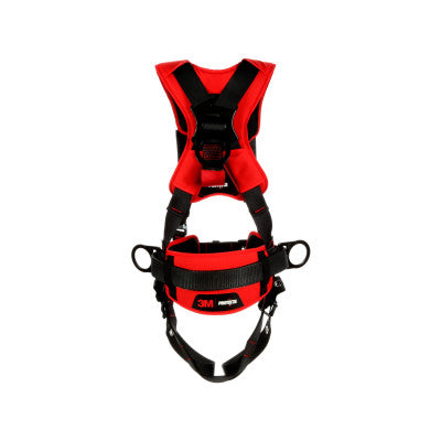 Protecta Construction Style Positioning Harness, Comfort, D-Rings, Leg Buckles, SLR Adaptor, Med/Lg, Pass-Through Chest Conn 098-1161205