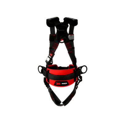 Protecta Construction Style Positioning Harness, Standard, D-Rings, Leg Buckles, Medium/Large, Pass-Through Chest Connection 098-1161309