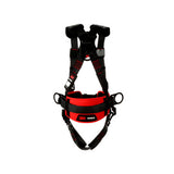 Protecta Construction Style Positioning Harness, Standard, D-Rings, Leg Buckles, Medium/Large, Pass-Through Chest Connection 098-1161309