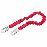 PRO Shock Absorbing Lanyard, 6 ft, Self-Locking Connection, Snap Hook, 1 Leg 098-1341001