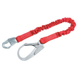 PRO Stretch Shock Absorbing Lanyards, 6 ft, Self-Locking Snap Hook, 310 lb 098-1340121