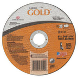 Carbo GoldCut Reinforced Aluminum Oxide Abrasive, 6 in dia, 0.045 in Thick, 7/8 in Arbor, 46 Grit 481-05539563954