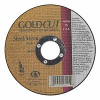 Carbo GoldCut Reinforced Aluminum Oxide Abrasive, 5 in dia, 0.045 in Thick, 7/8 in Arbor, 60 Grit 481-05539563953