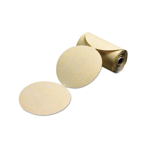Gold Aluminum Oxide Dri-Lube Paper Discs, 6 in Dia., 320 Grit 481-05539510558