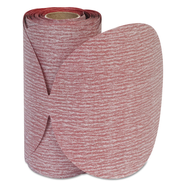 Premier Red Aluminum Oxide Dri-Lube Paper Discs, 6 in Dia., P100 Grit, Roll 481-05539518172