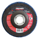 Premier Red Zirconia Alumina Type 27 Flap Disc, 4-1/2 in, 40 Grit, 5/8 in Arbor 481-05539564061