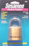 Sesamee Keyless Padlocks, 5/16 in Diam., 2-1/4 in L X 1 in W, Black 197-K500-2-1/4