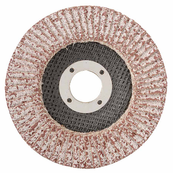 Aluminum Reg T27 Flap Disc, 4 1/2", 60 Grit, 7/8 Arbor, 13,300 rpm 421-43084