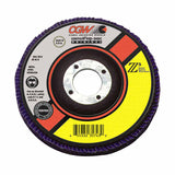 Flap Discs, Z3 - Ultimate 100% Zirconia, 4 1/2", 40 Grit,5/8 Arbor,13300 rpm,T27 421-54012