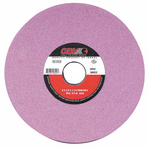 Pink Surface Grinding Wheels,, 7 X 1, 1 1/4" Arbor, 46, H 421-58016