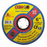 Quickie Cut Contaminate Free Cut-Off Wheel, 4-1/2 in Dia, 0.045 in Thick, 7/8 in Arbor, 36 Grit Alum. Oxide 421-35515