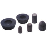 Resin Cones and Plugs, Type 18, 1 1/2 in Dia, 3 in Thick, 5/8 Arbor, 24 Grit 421-49033