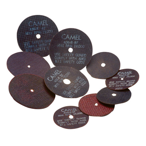 Air and Electric Die Grinder Type 1 Cut-Off Wheel, 4 in dia, 1/32 in Thick, 3/8 in Arbor, 60 Grit 421-35507
